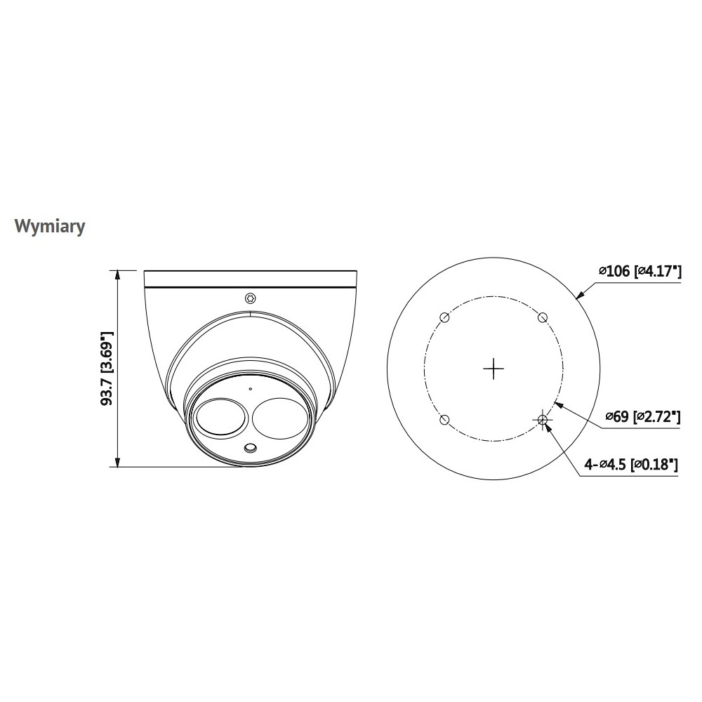 Kamera Kopu Kowa Ip Dahua Ipc Hdw Em Ase B Bia A Mpx Turret